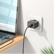 Мережевий зарядний пристрій з кабелем HOCO CS11A Ocean single port charger set(Type-C) Black