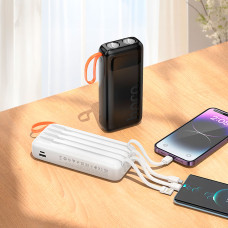 Зовнішній акумулятор HOCO J151A Spirit dual lighting four-cable power bank(20000mAh)