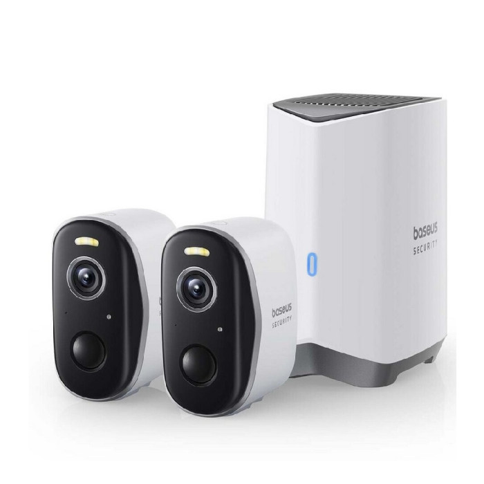 IP-камера відеоспостереження Baseus Security N1 Plus Outdoor Camera 2K 2-Cam Kit White EU