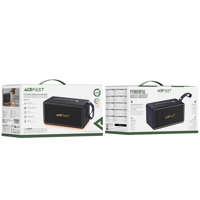 Портативна колонка ACEFAST K3 Ultra, 60W, IPX6, Black