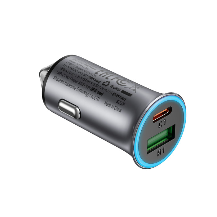Автомобільний зарядний пристрій ACEFAST B16 95W (USB-A+USB-C) dual port metal car charger