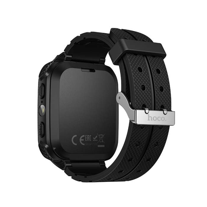Дитячий смарт-годинник HOCO Y105 36mm. 400 mAh children phone watch Black