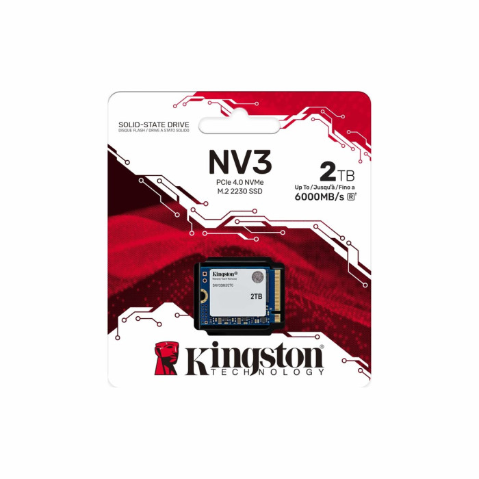 Накопичувач SSD M.2 Kingston NV3 2000GB NVMe 2230 PCIe 4.0 x4 3D NAND