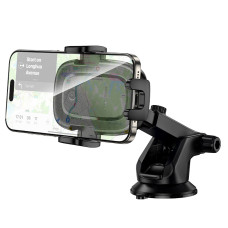Автотримач для телефона з БЗП BOROFONE BH223 Follower push-type wireless fast charging car holder(center console)