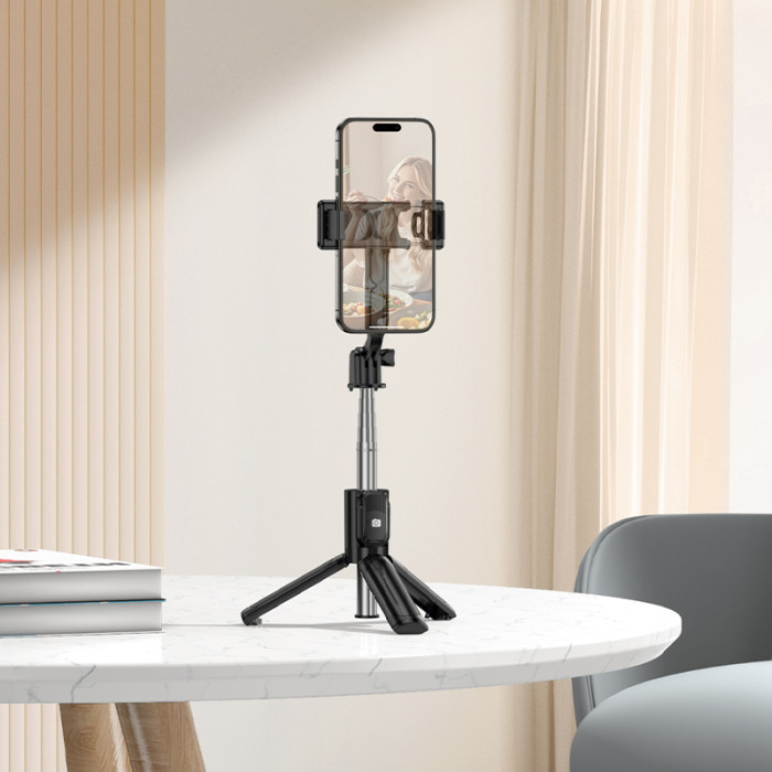 Селфі-трипод BOROFONE BY14 Graceful mini live broadcast holder Black