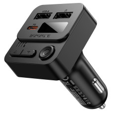 АЗП з FM-модулятором BOROFONE BC60 Hero 35W(1A1C) car BT FM transmitter Black