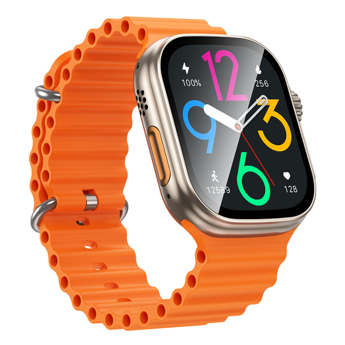 Смарт-годинник BOROFONE BD14 Ultra 51mm. 180 mAh. Smart sports watch(call version) Titanium Gold