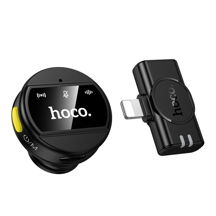 Бездротова мікрофонна система HOCO L21 Charm magnetic (Lightning) Black