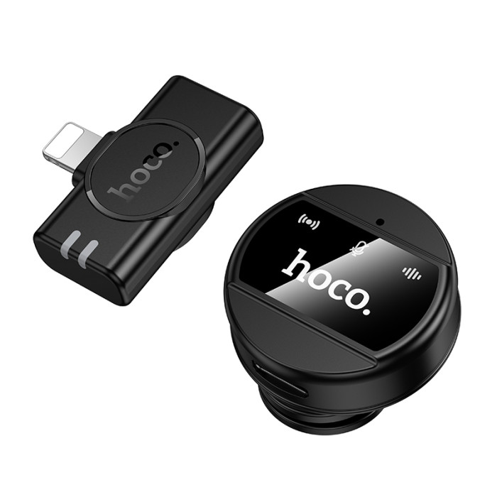 Бездротова мікрофонна система HOCO L21 Charm magnetic (Lightning) Black
