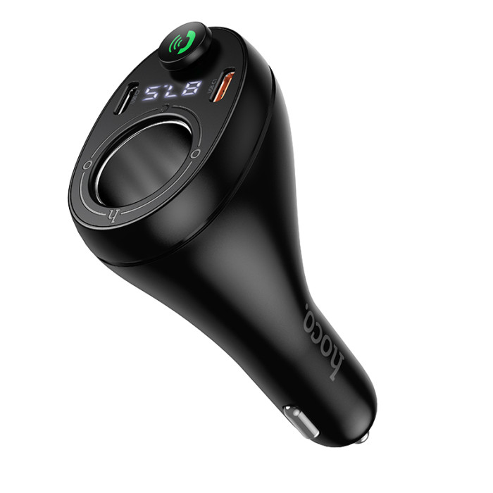 АЗП з FM-модулятором HOCO E88 Star 35W(2C) cigarette lighter car BT FM transmitter Black