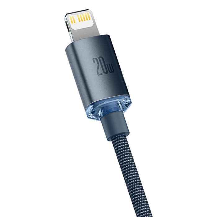 Кабель Baseus Crystal Shine Series Fast Charging Data Cable Type-C to iP 20W 2m Black