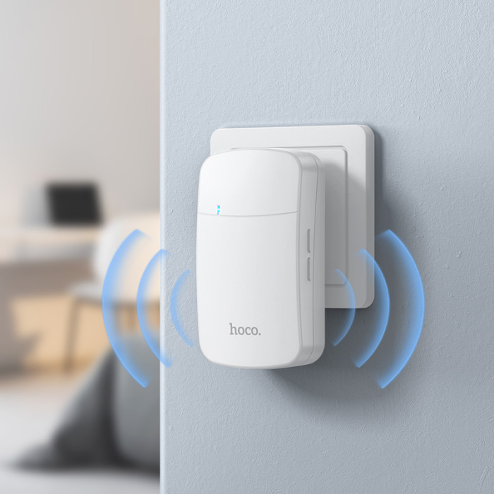 Дзвінок HOCO HI26 self-powered wireless doorbell (EU)