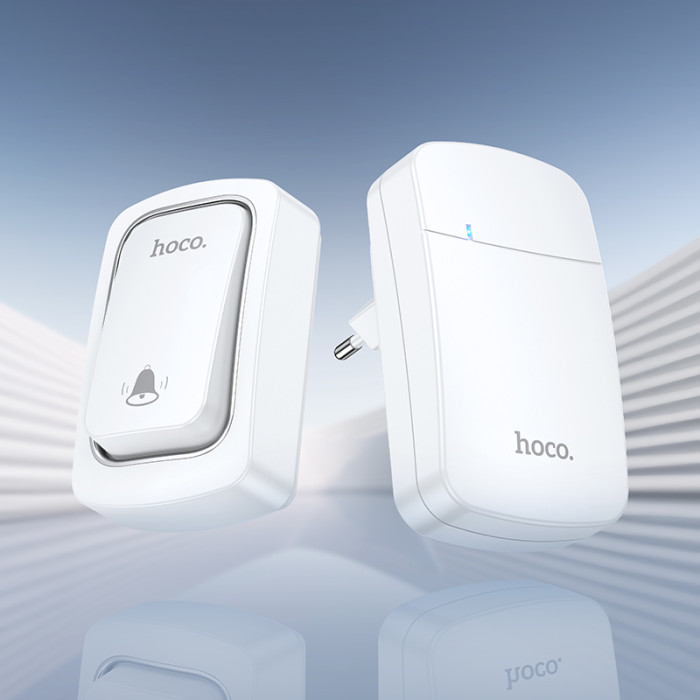Дзвінок HOCO HI26 self-powered wireless doorbell (EU)