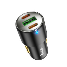 Автомобільний зарядний пристрій HOCO NZ6 PD45W 3-port(2C1A) car charger Black
