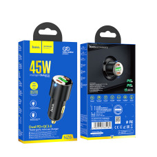 Автомобільний зарядний пристрій HOCO NZ6 PD45W 3-port(2C1A) car charger Black