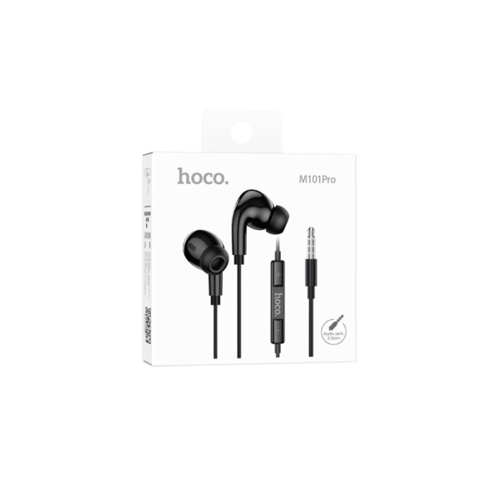 Навушники дротові HOCO M101 Pro Crystal (3.5mm) Black