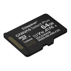 Карта пам'яті microSDXC (UHS-1) Kingston Canvas Select Plus Gen3 64Gb class 10 А1 (R-100MB/s)