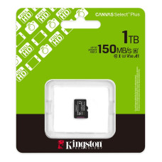 Карта пам'яті microSDXC (UHS-1 U3) Kingston Canvas Select Plus Gen3 1Tb class 10 А1 V30 (R-150MB/s)