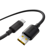 Кабель Baseus Foamed Silicone Fast Charging Data Cable USB to Type-C 100W Comic 1m Black