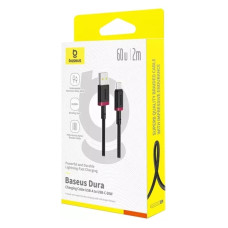 Кабель Baseus Dura Series Fast Charging Cable USB to Type-C 60W 2m Red+Black