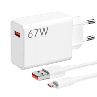 Мережевий зарядний пристрій Xiaomi 67W HyperCharge Combo (Type-A) EU