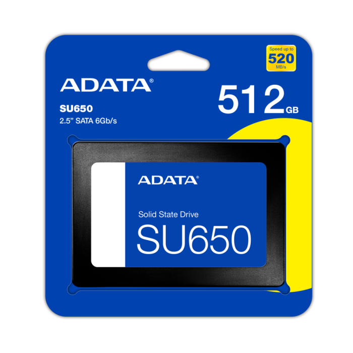 Накопичувач SSD ADATA Ultimate SU650 512GB 2.5" SATA III 3D NAND