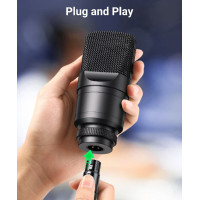 Аудіокабель UGREEN AV130 Cannon Male to Female Microphone Extension Audio Cable 5m Black
