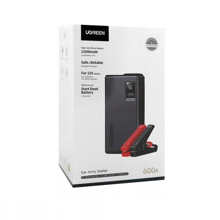 Автомобільний пуско-зарядний пристрій UGREEN ES702 12000mAh Car Jump Starter