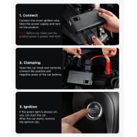 Автомобільний пуско-зарядний пристрій UGREEN ES702 12000mAh Car Jump Starter