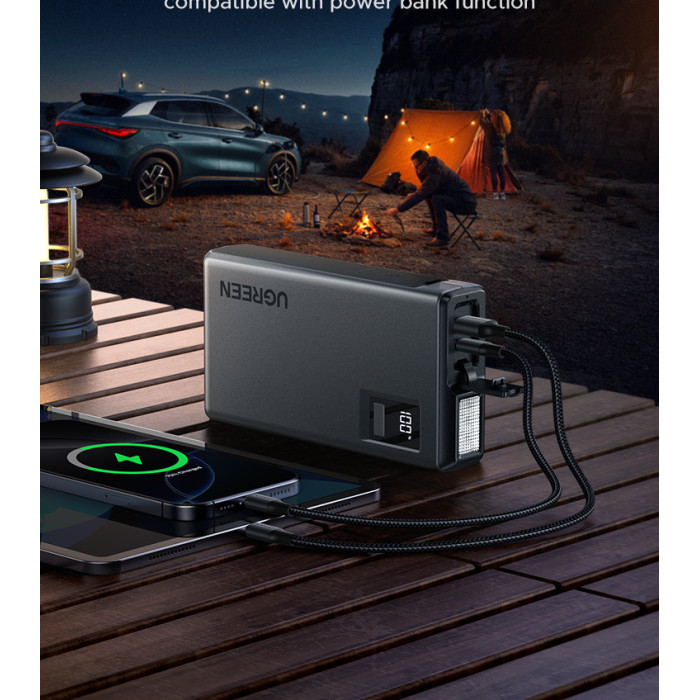 Автомобільний пуско-зарядний пристрій UGREEN ES702 12000mAh Car Jump Starter