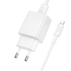 Мережевий зарядний пристрій з кабелем BOROFONE BAS71A Source single-port charger set(iP) White