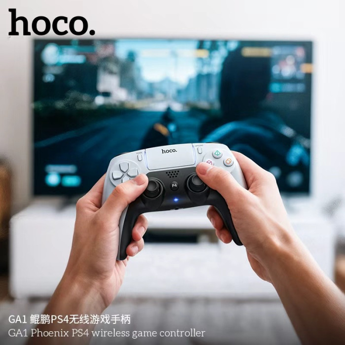 Бездротовий геймпад HOCO GA1 Phoenix PS4 wireless game controller White