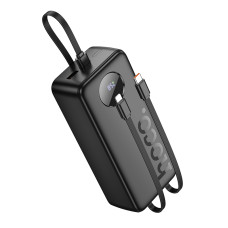 Зовнішній акумулятор HOCO J132B Sabio 22.5W+PD20W fully compatible power bank with 3 cables(30000mAh) Black