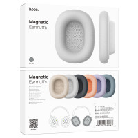 Амбушури магнітні для навушників HOCO W65/W65 Plus magnetic earmuffs Deep Space Gray