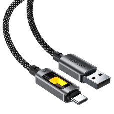 Кабель ACEFAST C21-04 USB-A to USB-C fantasy color series braided Charging data cable Black
