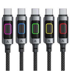 Кабель ACEFAST C21-04 USB-A to USB-C fantasy color series braided Charging data cable Black