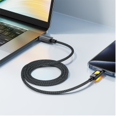 Кабель ACEFAST C21-04 USB-A to USB-C fantasy color series braided Charging data cable Black