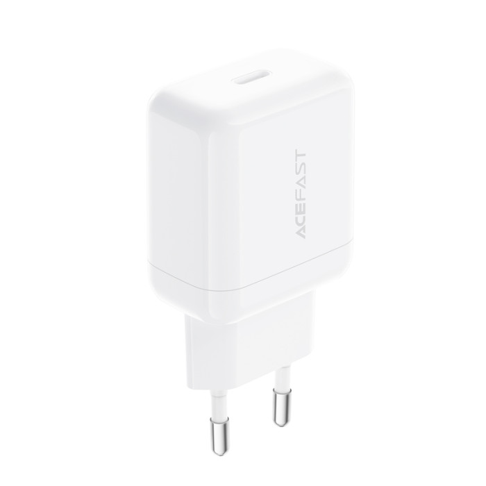 Мережевий зарядний пристрій ACEFAST A130 PD20W single USB-C charger White