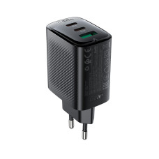 Мережевий зарядний пристрій ACEFAST A108 PD67W GaN (2*USB-C+USB-A) charger Black