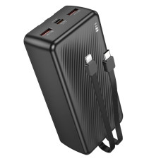 Зовнішній акумулятор BOROFONE BJ57B Graceful 22.5W+PD20W fully compatible power bank with cable(30000mAh) Black