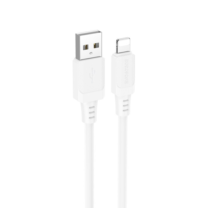 Кабель BOROFONE BX115 Lotto silicone charging data cable iP White