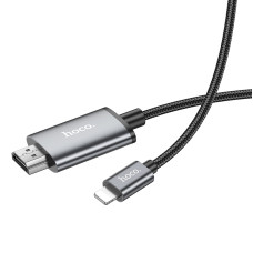 Перехідник HOCO UA27 HD on-screen cable iP to HDTV Metal Gray