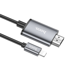 Перехідник HOCO UA27 HD on-screen cable iP to HDTV Metal Gray