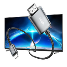 Перехідник HOCO UA27 HD on-screen cable iP to HDTV Metal Gray