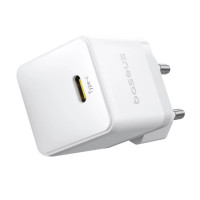 Мережевий зарядний пристрій з кабелем Baseus Palm Fast Charger 1C 20W EU Moon White set USB-C to iP 20W 1m