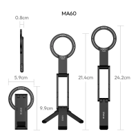 Тримач телефона Ulanzi MA60 Foldable Magnetic Phone Tripod (Red)