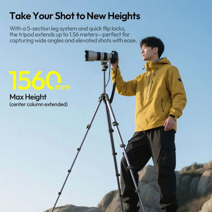 Штатив Ulanzi OMBRA II YING Tripod (38-156cm) Black