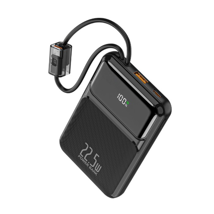 Зовнішній акумулятор WUW Y158 （PD22.5W quick charge) 10000mAh Black