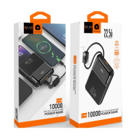 Зовнішній акумулятор WUW Y158 （PD22.5W quick charge) 10000mAh Black