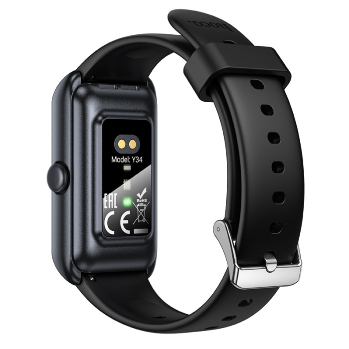 Смарт-годинник HOCO Y34 37mm. 180 mAh. IP67 Smart sports watch(call version) Black